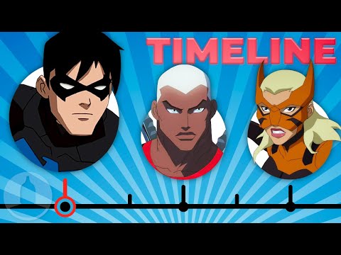 Видео: Полная хронология «Юной Лиги Справедливости» | Channel Frederator