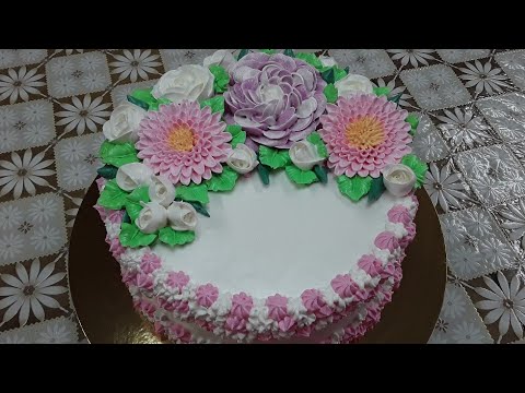 Видео: Торт с герберами