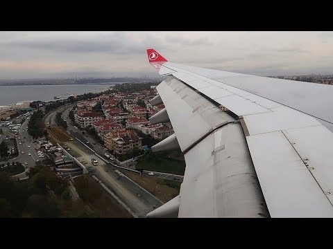 Видео: Посадка в Стамбуле А330-200 Turkish Airlines