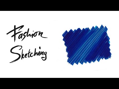 Видео: Fashion Sketching: Как рисовать текстуру джинса маркерами.