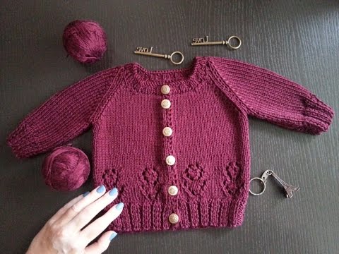 Видео: Детская кофточка спицами. Мой первый реглан! Подробный рассказ.
