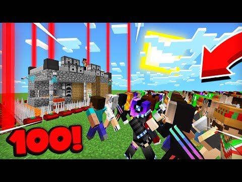 Видео: 100 ПОДПИСЧИКОВ ПЫТАЮТСЯ ПРОБРАТЬСЯ В МОЙ ЗАЩИЩЁННЫЙ ДОМ В МАЙНКРАФТ | Компот Minecraft