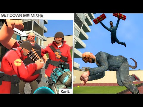 Видео: Абсурдный контент GMOD мастерской 32