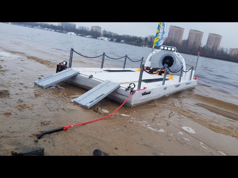 Видео: ПАРОМ с турбиной … Тест на воде! Пытаюсь перевезти внедорожник. Часть 3