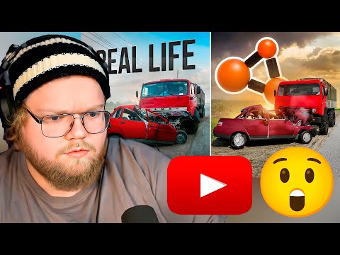 Видео: Аварии на реальных событиях в BeamNG.Drive #65 / РЕАКЦИЯ T2x2