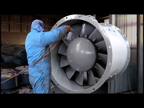 Видео: Процесс производства осевых вентиляторов!  Традиционный завод по производству вентиляторов！