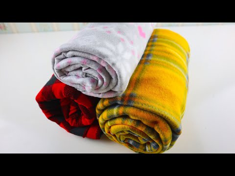 Видео: После этого видео в магазинах закончатся флисовые пледы. Скупаю их пачками и переделываю