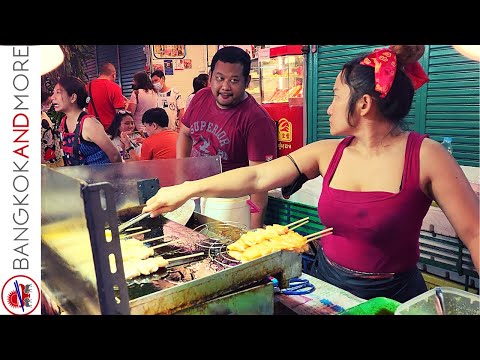 Видео: Небеса тайской уличной еды: ночь вокруг Чароен Крунг, Бангкок!