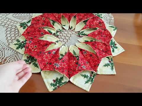 Видео: Мк " Новогодняя салфетка с эффектом 3 D"