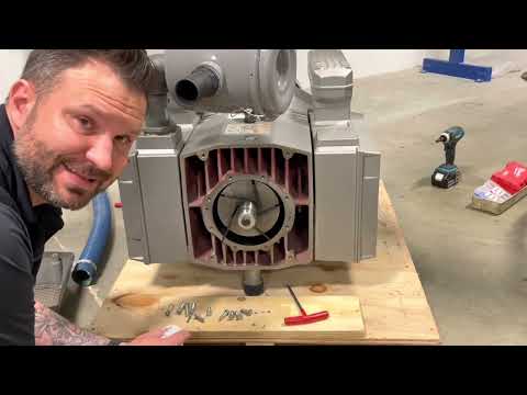 Видео: Сухой роторно-пластинчатый вакуумный насос Becker VTLF 2.250 250 Techno LCX 59120