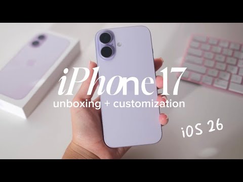 Видео: Распаковка лавандового iPhone 17 💜 Простое и милое руководство по настройке iOS 26 ✨