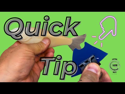 Видео: Совет: быстрое, простое и доступное решение для маскировки хвоста приманки с аэрографией