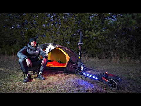 Видео: Ночевка в кемпинге на внедорожном электросамокате | HiBoy Titan