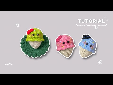 Видео: 🍦 Вязание крючком Мороженое Пара ⟡ Учебник по вязанию крючком для начинающих ⟡