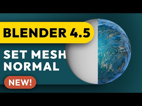 Видео: Blender 4.5 | Новый урок по узлу «Установить нормаль сетки»!