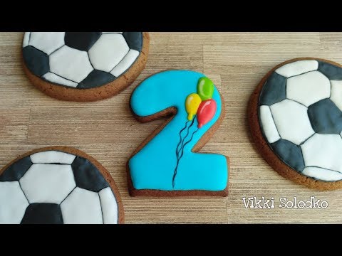 Видео: Имбирное печенье на День рождения. Cookies for Birthday