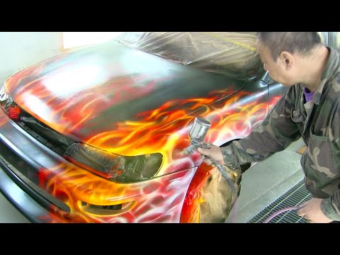 Видео: Как нарисовать реалистичное пламя / Наслаждаемся покраской машины