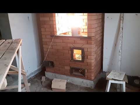 Видео: 34 Печь с плитой из Минского кирпича ч.3