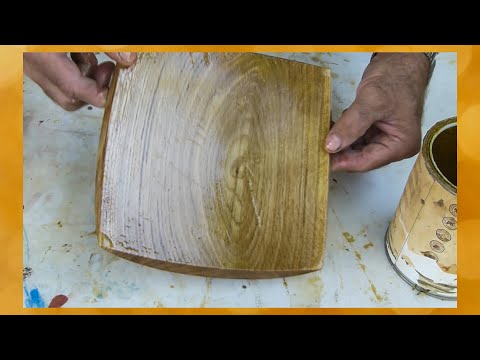 Видео: Как сделать квадратную тарелку на токарном станке.