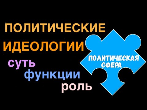 Видео: ЕГЭ обществознание | ПОЛИТИЧЕСКИЕ ИДЕОЛОГИИ понятие функции | Подготовка ЕГЭ Обществознание кратко |