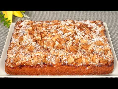 Видео: Торт за 5 минут! Знаменитый яблочный пирог, который тает во рту! Просто и вкусно