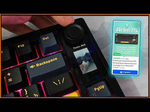 Видео: Полная локализация, экран, роллер и топовые стабы в Toxic Ant Arke75 #ToxicAnt #Клавиатура