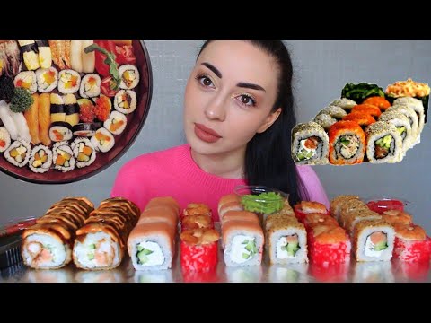 Видео: МУКБАНГ С ПЛЕМЯННИЦЕЙ 🌸 РОЛЛЫ ОТ YAPOSHA 🍣 Ayka Emilly