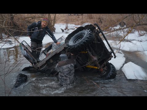 Видео: OFF ROAD: СЛАБОНЕРВНЫМ не СМОТРЕТЬ! УАЗ психанул, JEEP едет