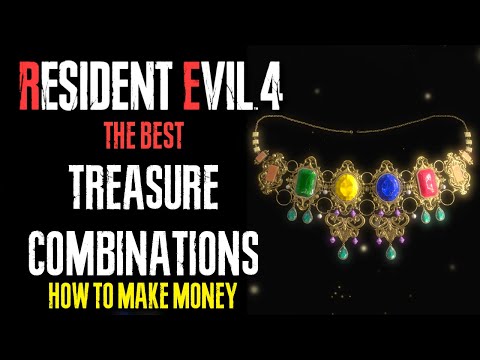 Видео: ЛУЧШИЕ КОМБИНАЦИИ СОКРОВИЩ В RESIDENT EVIL 4 REMAKE (РУКОВОДСТВО ПО ДЕНЕГАМ)