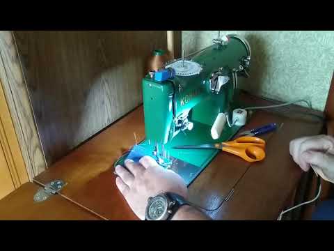 Видео: .Швейная машинка KOHLER. GDR.Увеличение шага стежка.