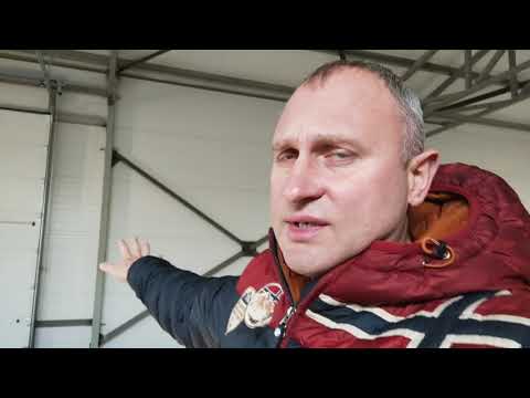 Видео: Промышленные секционные ворота. Снова монтаж!