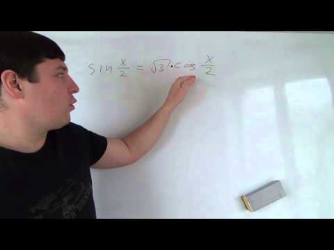 Видео: Еще раз деление на косинус в решении уравнений Алгебра 10 класс