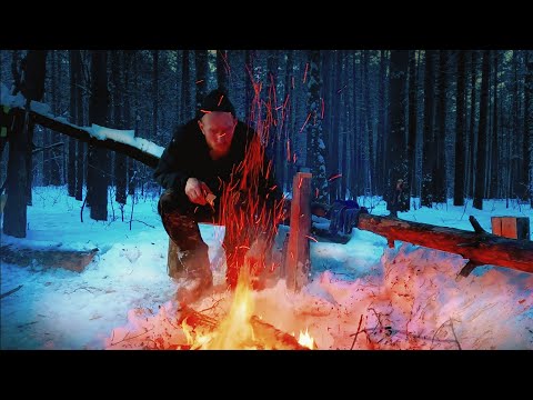 Видео: ЗАНОЧЕВАЛ В ЗЕМЛЯНКЕ. ВЛИП в походе.