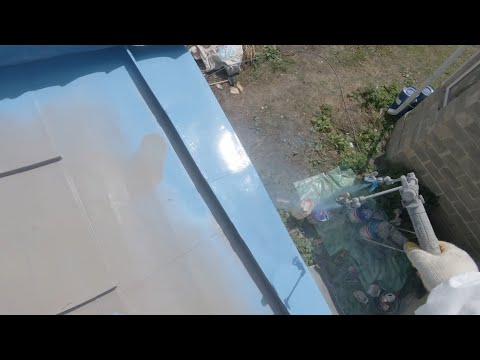 Видео: ч.20 Красим крыши по технологии Служит до 30 лет  Адрес: Тихое местечко