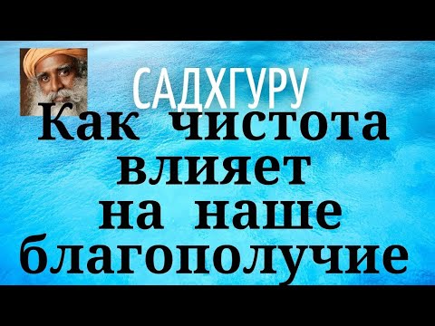 Видео: Садхгуру - Как чистота влияет на наше благополучие.
