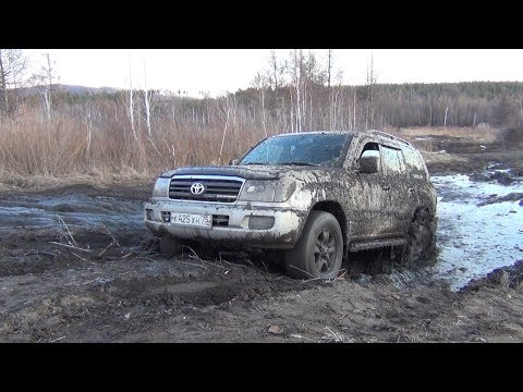 Видео: Land Cruiser 100, Niva 3d, Suzuki Jimny. Весенний Off-Road