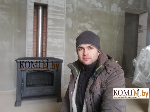 Видео: Дымоход, как для себя. Для чугунной отопительной печи Plamen Tena из AISI 304, толщиной 1.0 мм.