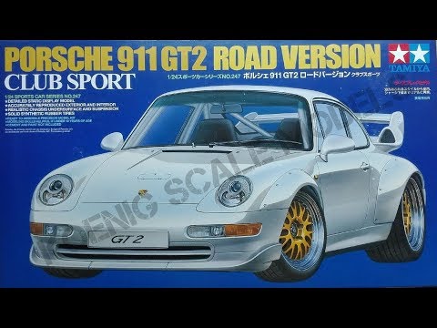 Видео: Обзор Porsche 911 GT2 Road Version Club Sport Tamiya 1/24 (сборные модели)