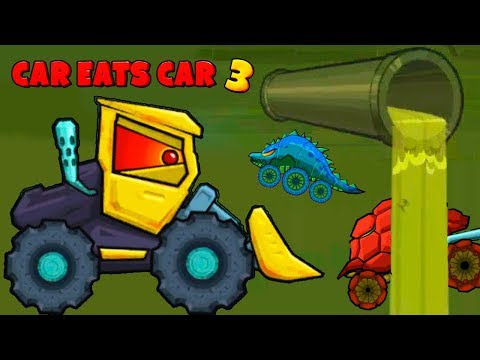 Видео: Машина ГРЕЙДЕР попала в Канализацию Car Eats Car 3 - последний шанс открыть хищную тачку с Никита ТВ