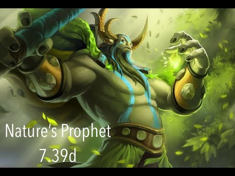 Видео: Nature's Prophet 7.39d gameplay. Гайд на Фуриона от 9к керри