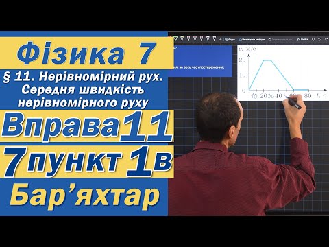 Видео: Вправа № 11. 7 п. 1 варіант Бар'яхтар Фізика 7 клас