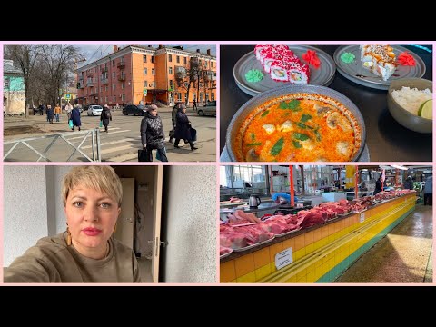 Видео: Ярославль/ Ленинский рынок/ Обед в кафе/ Солнечный день