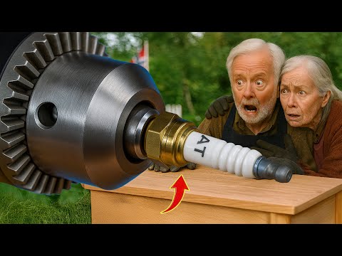 Видео: Не все знают этот секрет! Просто вставьте свечу зажигания в дрель и удивитесь😱!!