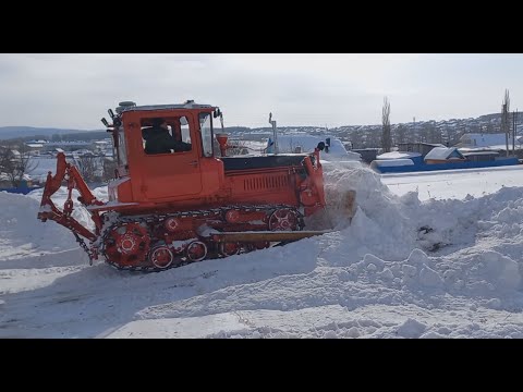 Видео: ДТ 75 Снова снег!😊❄❄❄