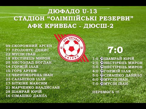 Видео: 09.10.2025 ДЮФЛДО U-13 АФК Кривбас - ДЮСШ-2  2 тайм