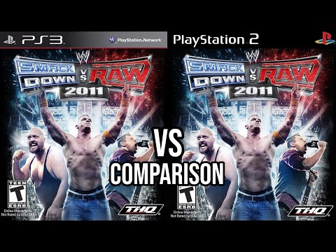 Видео: Smackdown VS Raw 2011 PS3 против PS2