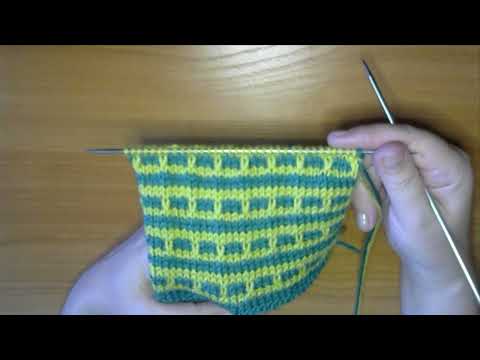 Видео: Ленивый жаккард. Простые узоры. Узор № 2.