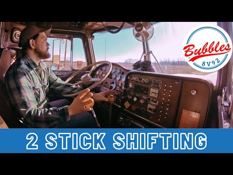 Видео: Как переключить двухрычажную коробку передач #peterbilt #twostroke #twinstick