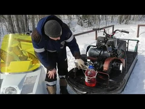 Видео: Обратка топлива на снегоходе буран, ХОДОВЫЕ ИСПЫТАНИЯ!