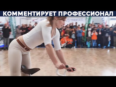 Видео: ЧЕМПИОНКА ТРЮКОВ НА ВЕЛОСИПЕДЕ